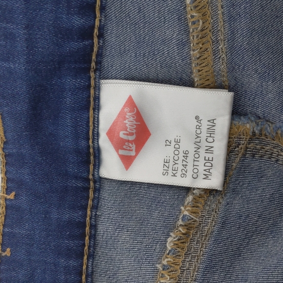 Lee Cooper Women's Jeans Size 12 Blue Denim Crop Skinny - Picture 13 of 14